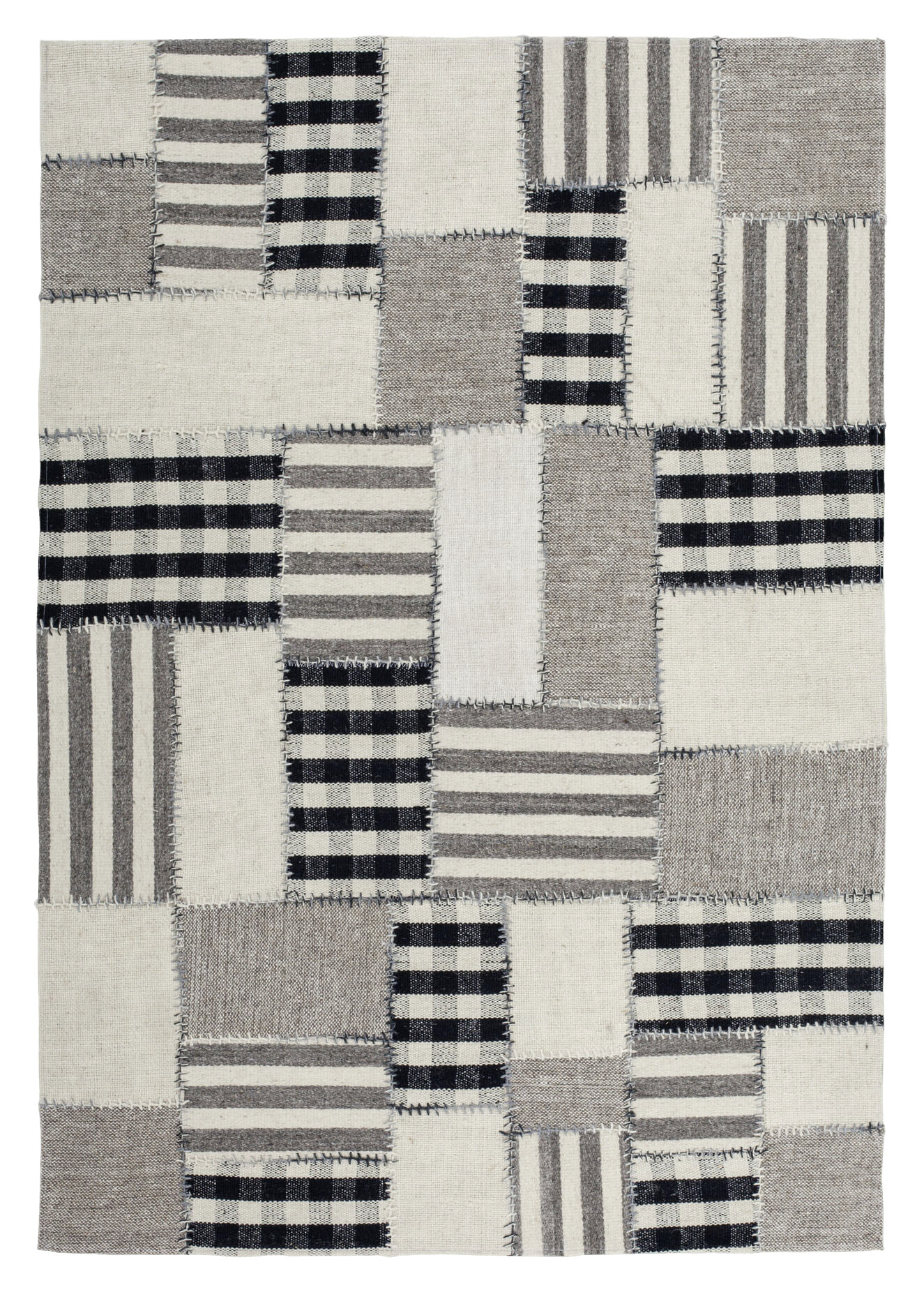 Kayoom Flachgewebeteppich Liana 214 creme B/H/L: ca. 160x1x230 cm