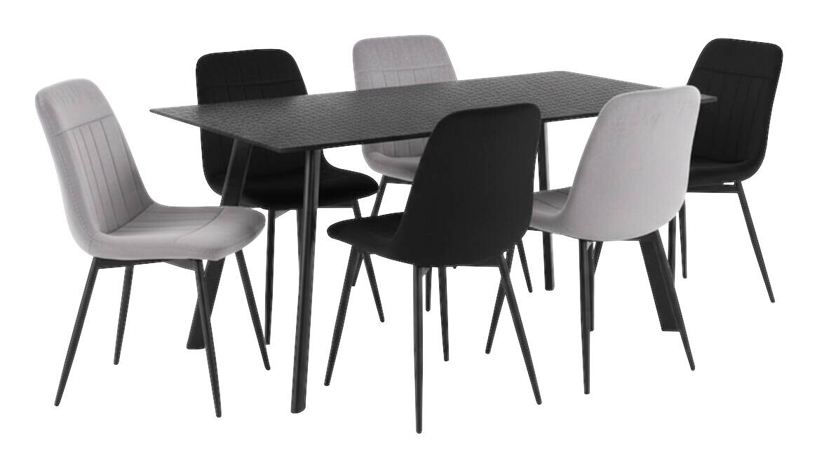 Esstisch Petra schwarz B/T: ca. 140x80 cm