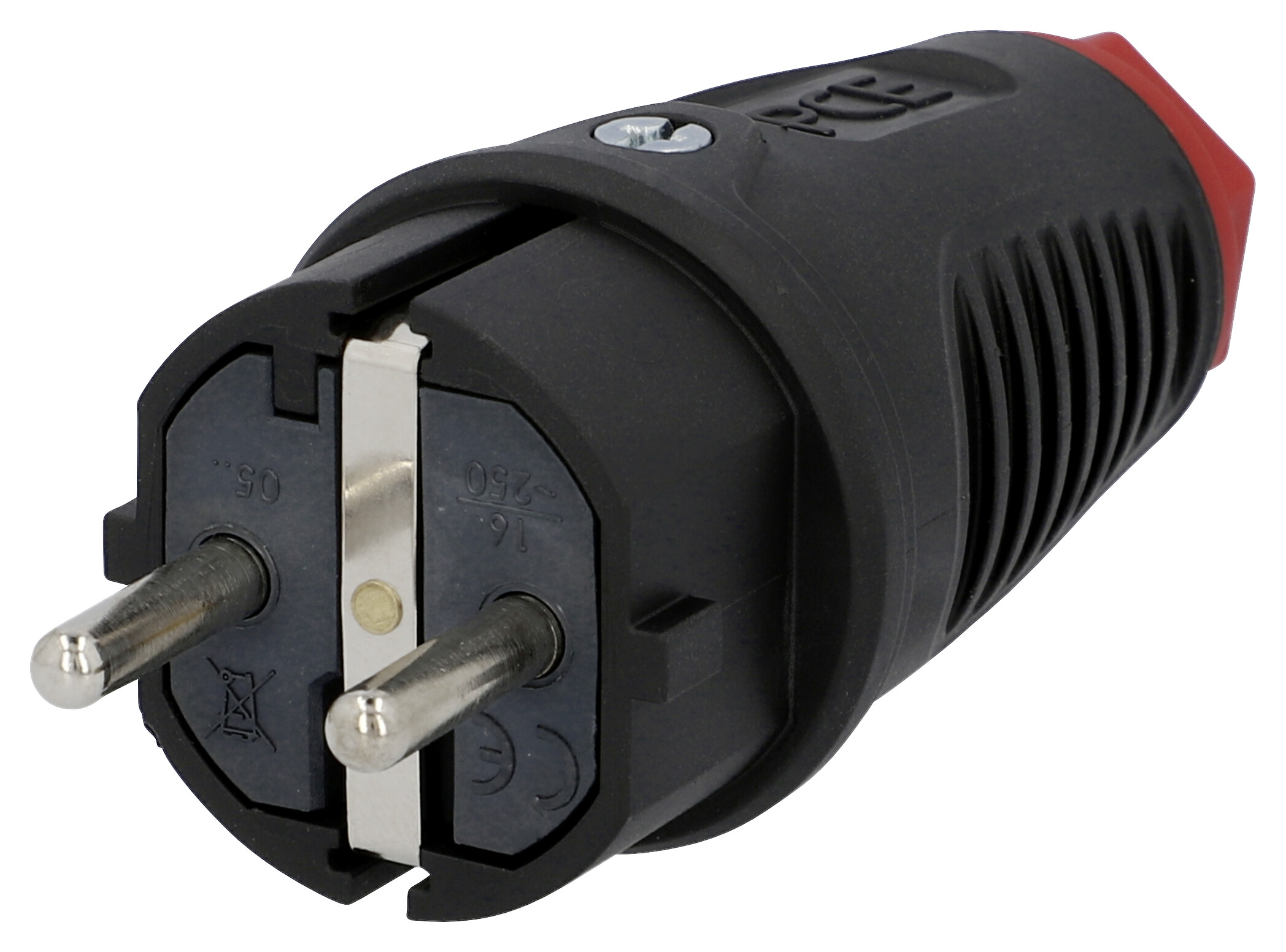 Schuko-Stecker schwarz