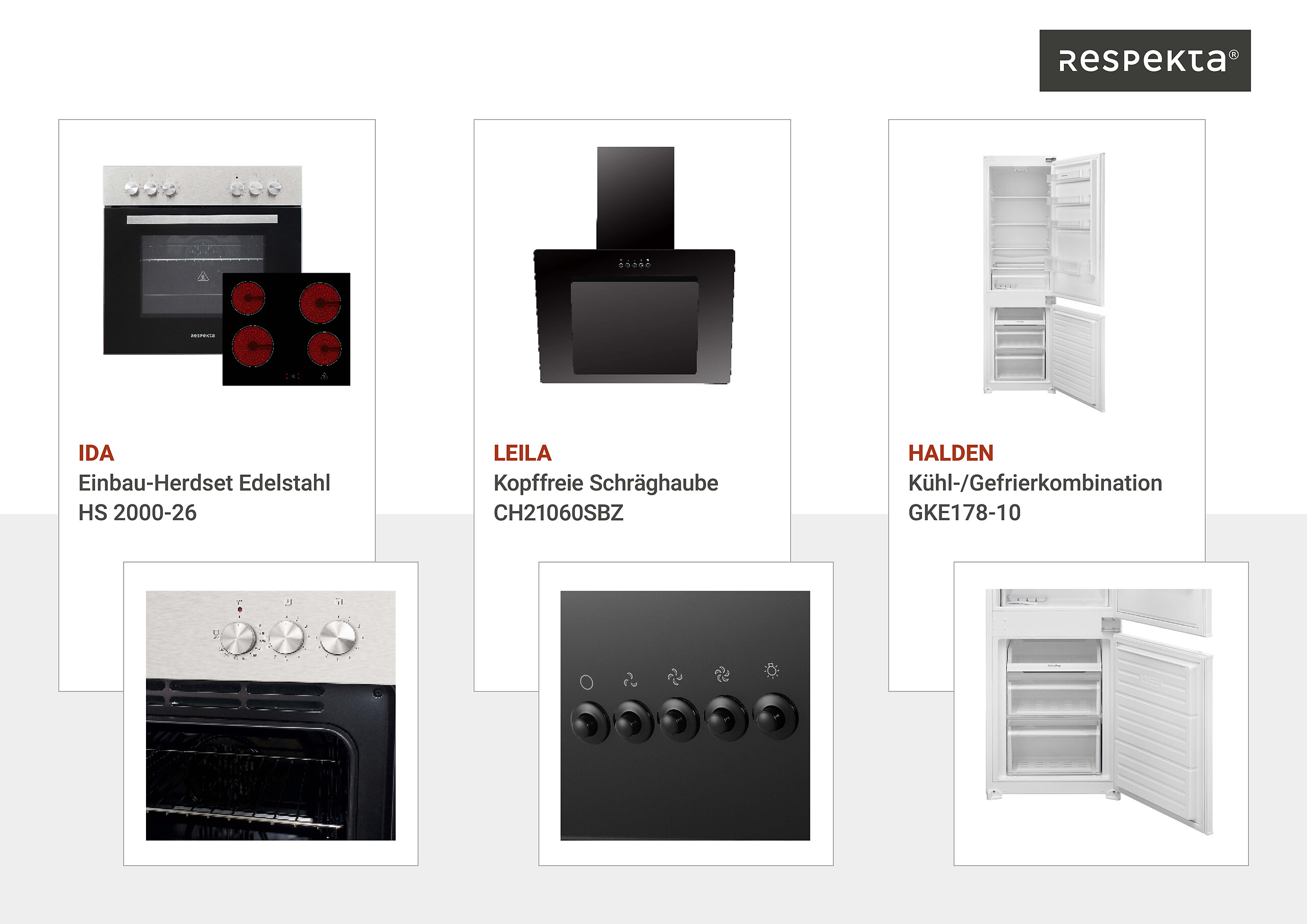 Respekta Winkelküche Malia Beton Optik B/H/T: ca. 310x200x172 cm