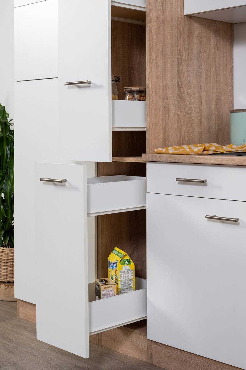 Respekta Küchenblock Economy weiß matt B/H/T: ca. 310x200x60 cm