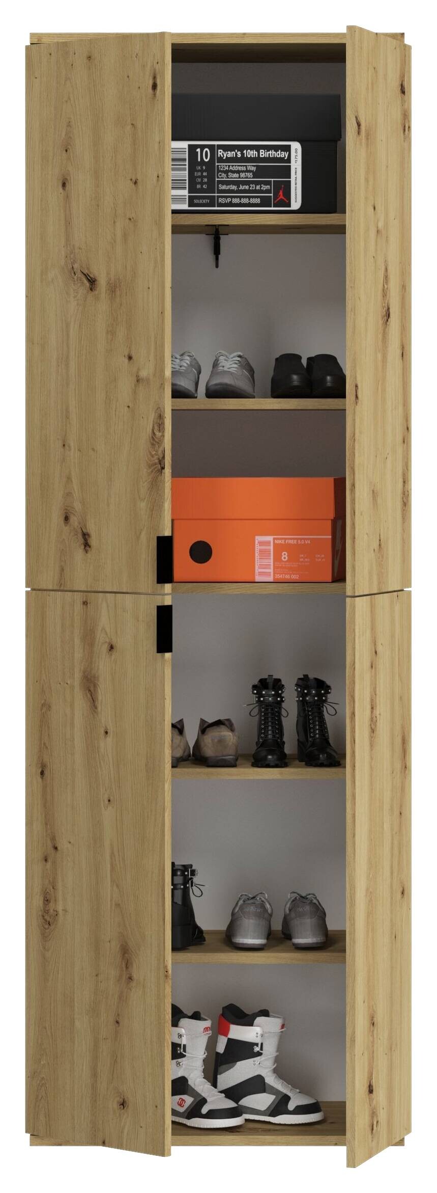 Badhochschrank PROJEKT Eiche Artisan Nachbildung B/H/T: ca. 61x193x34 cm