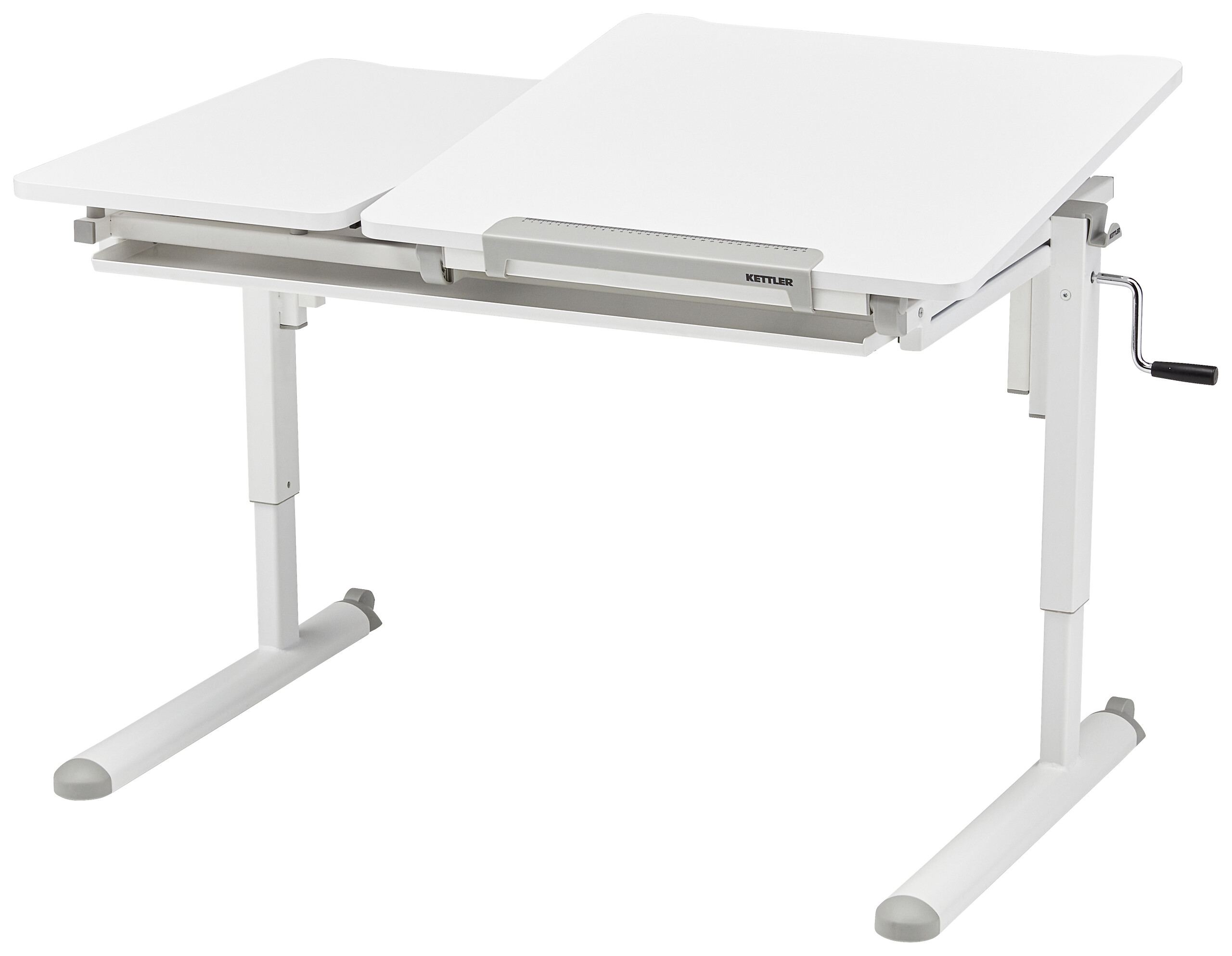 Kinderschreibtisch weiß B/H/T: ca. 110x54x72 cm