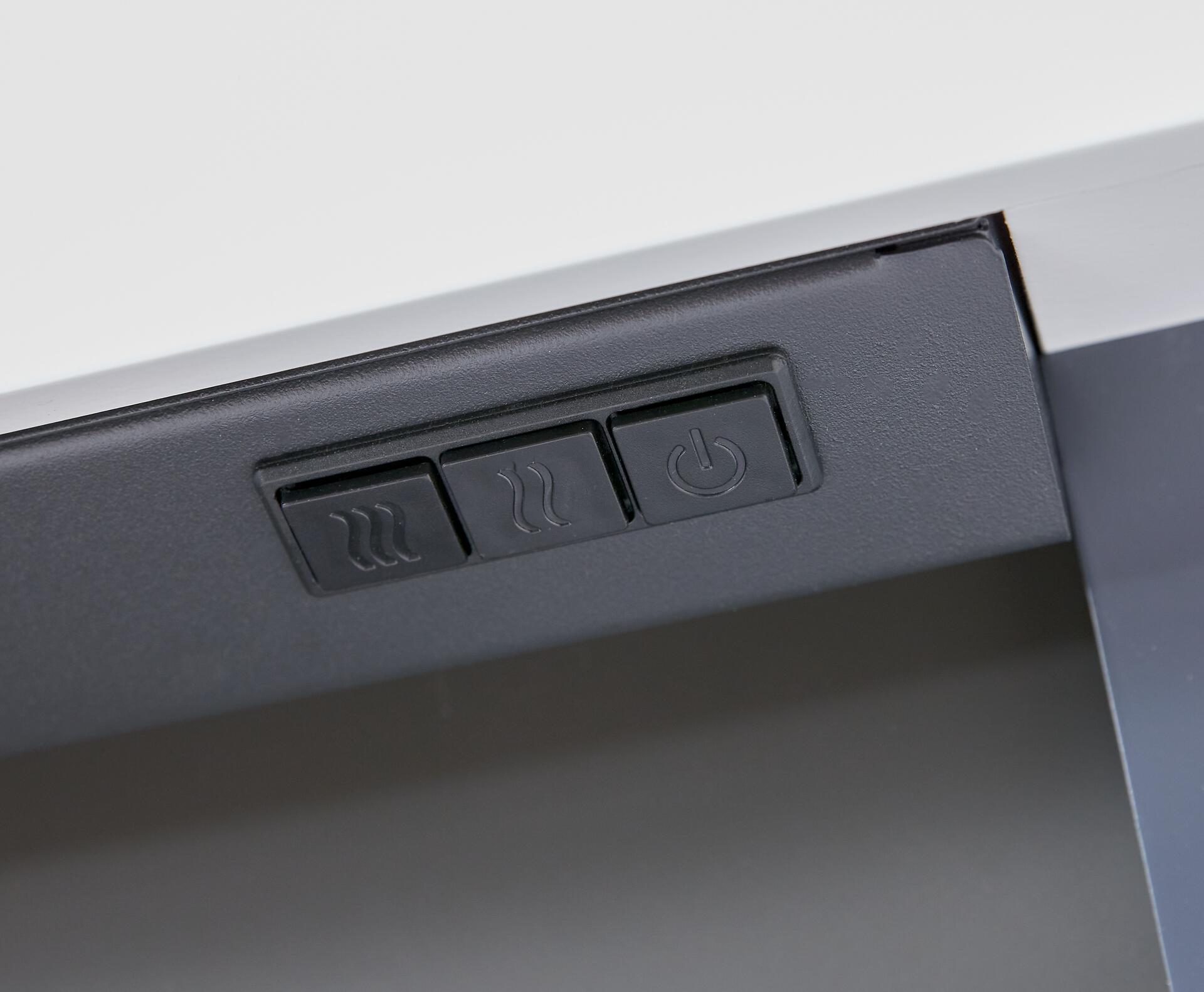 BHP Elektrischer-Kamin BG00678 weiß MDF Metall B/H/T: ca. 120x64x27 cm