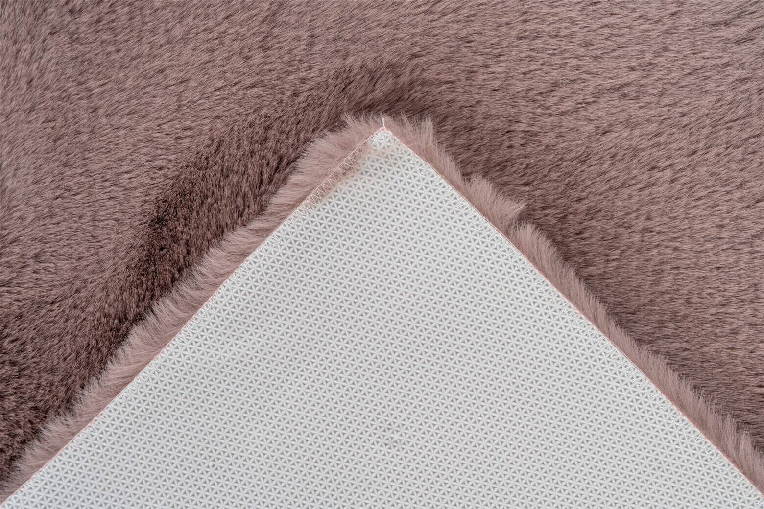 Kayoom Hochflorteppich Badematte Rabbit 525 rosa B/H/L: ca. 65x3,5x100 cm