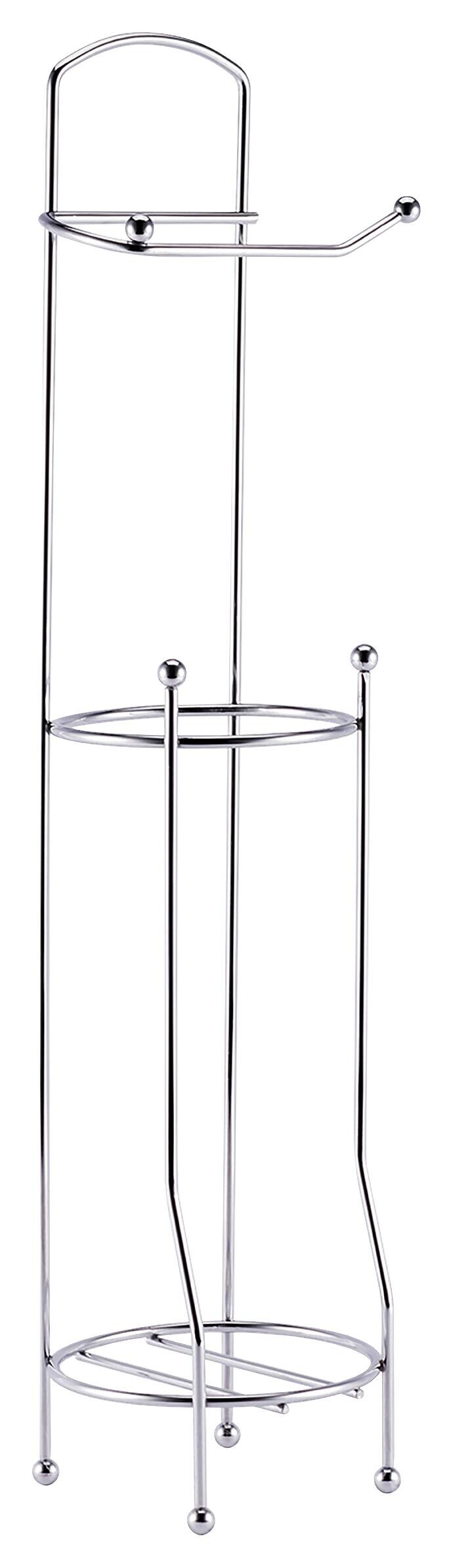 POCOline Stand-WC-Garnitur Chrom Edelstahl H/D: ca. 65,8x15,2 cm POCOline Stand-WC-Garnitur Chrom Edelstahl H/D: ca. 65,8x15,2 cm