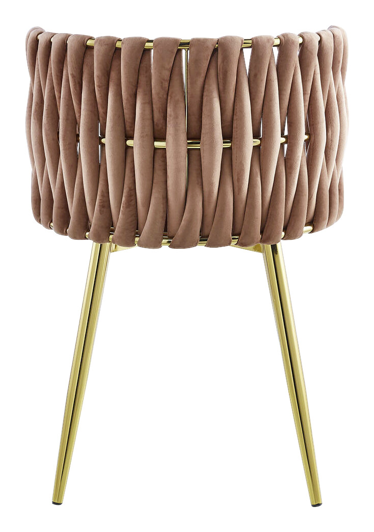 Stuhl Milla 100 2er-Set altrosa Microfaser B/H/T: ca. 57x80x53 cm