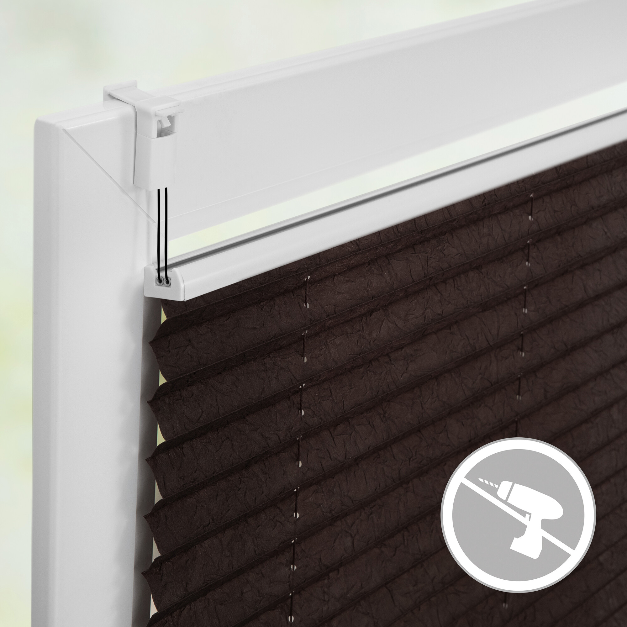 LICHTBLICK Spannplissee braun B/L: ca. 50x130 cm