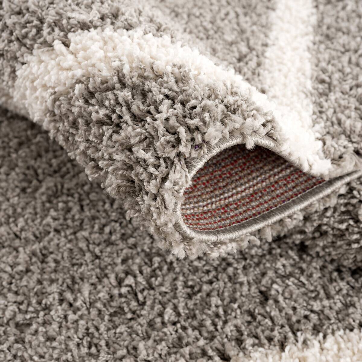 Sanat Hochflorteppich MADRID hellgrau D: ca. 200 cm