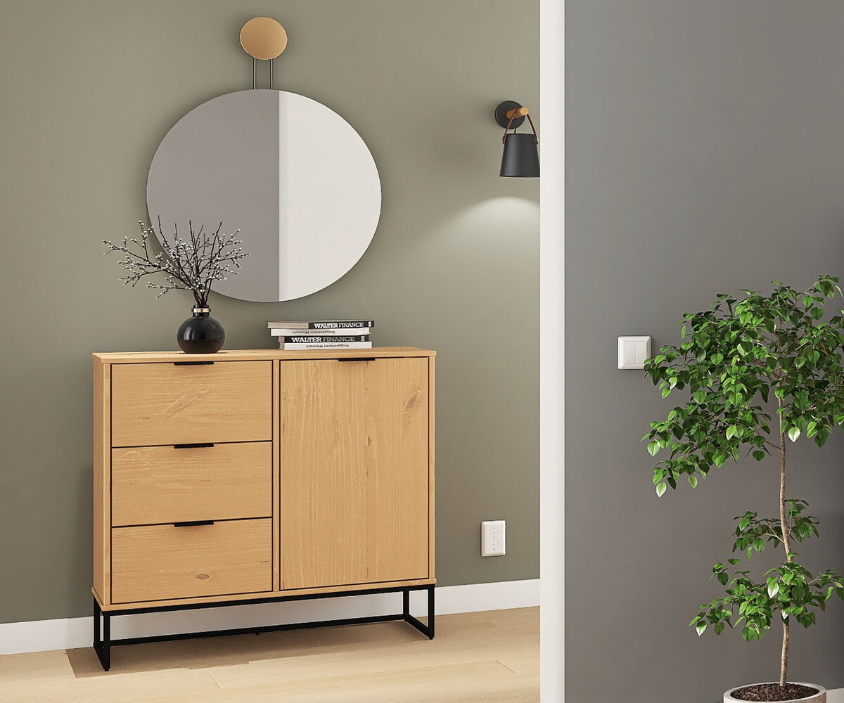 Kommode Vivo 1T3S Oak lackiert B/H/L: ca. 45,3x80x100,9 cm Kommode Vivo 1T3S Oak lackiert B/H/L: ca. 45,3x80x100,9 cm