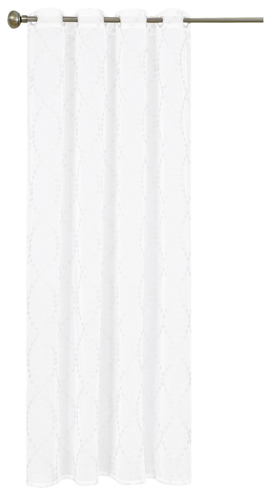 home Topline Ösenvorhang Nora weiß B/L: ca. 135x245 cm home Topline Ösenvorhang Nora weiß B/L: ca. 135x245 cm