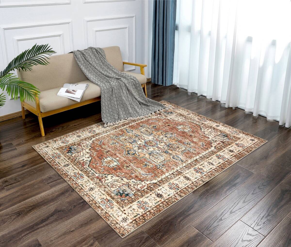 Teppich Silk terra B/L: ca. 160x230 cm