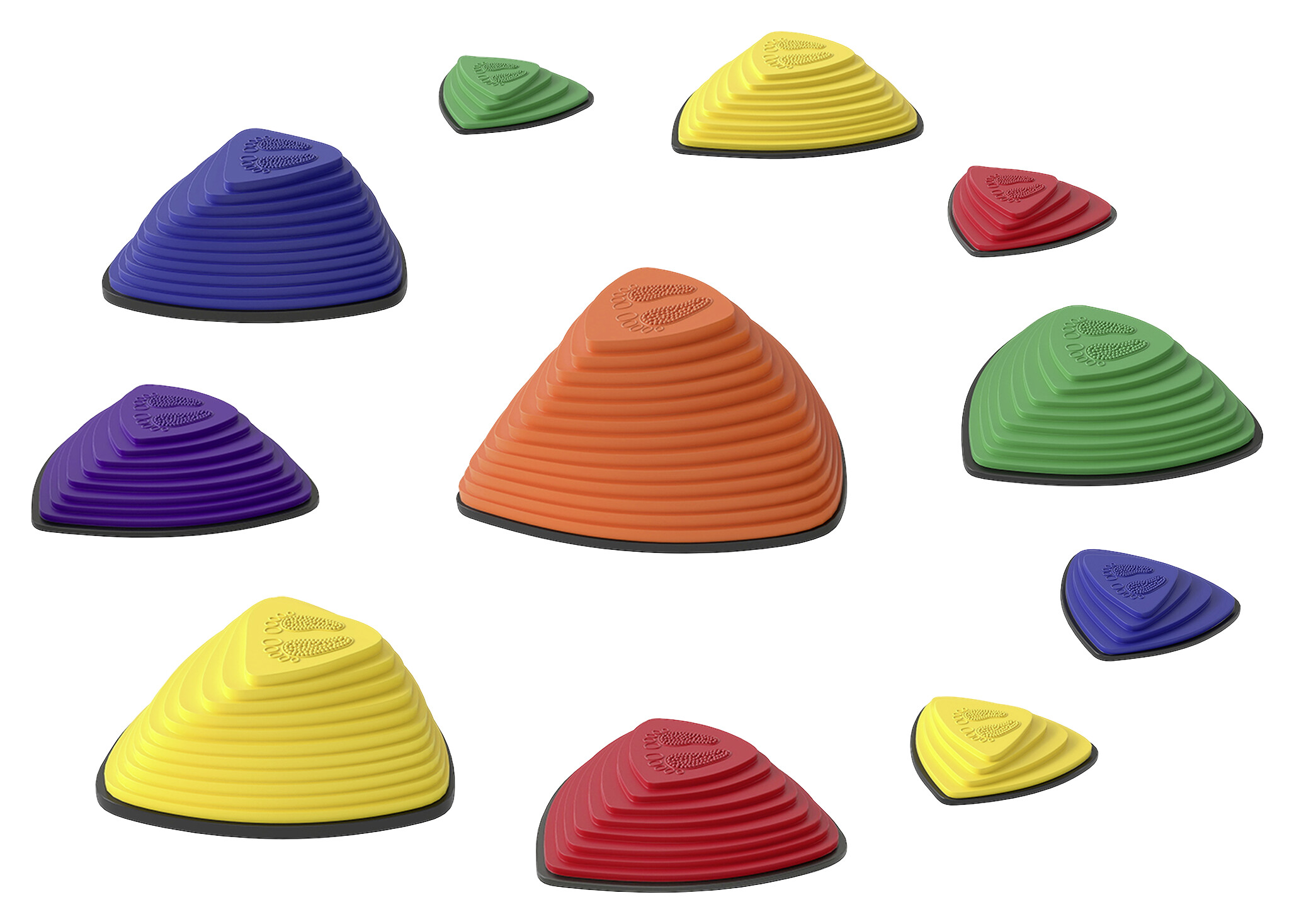 AIYAPLAY Balanciersteine mehrfarbig B/H/L: ca. 40x20,4x40 cm