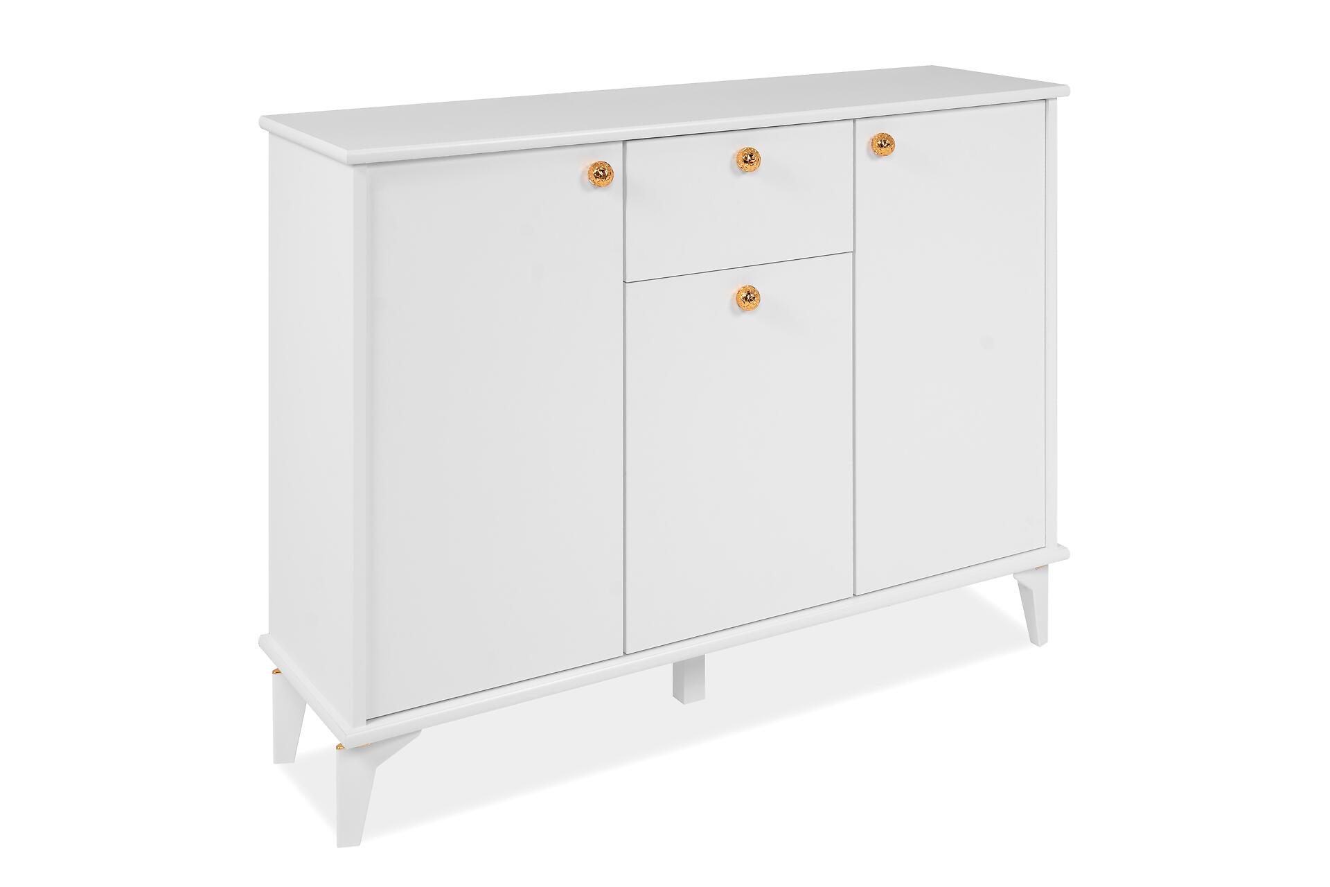 Kommode Izmir Izmir Izmir Izmir Izmir Izmir weiß Kupfer Nachbildung B/H/T: ca. 120x90x36 cm