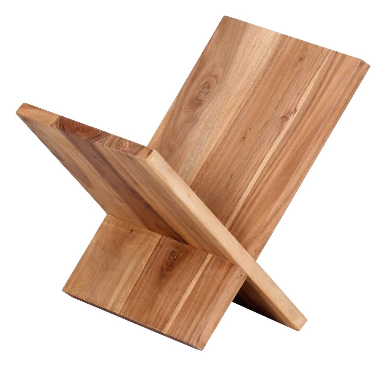 Zeitungsständer natur Akazie B/H/T: ca. 29x31x28 cm