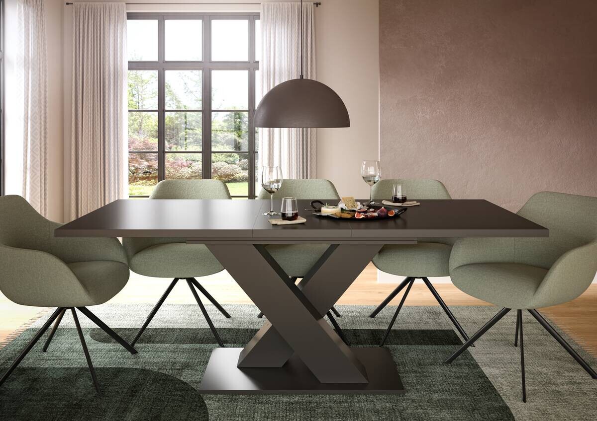 Esstisch Motion grau B/H/T: ca. 150x76x80 cm