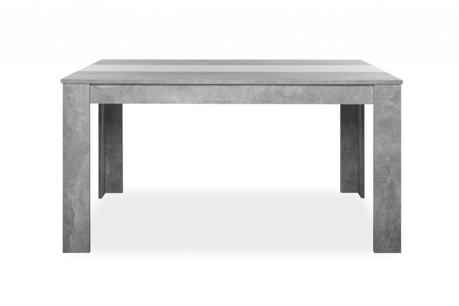 Esstisch Niklas Beton Optik B/H/T: ca. 138x74x80 cm