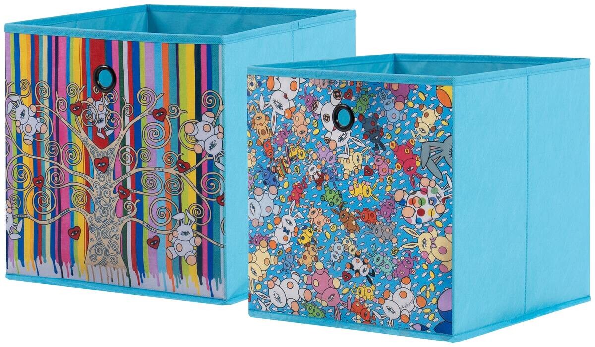 Stoffbox Stoffbox türkis B/H/T: ca. 32x32x32 cm