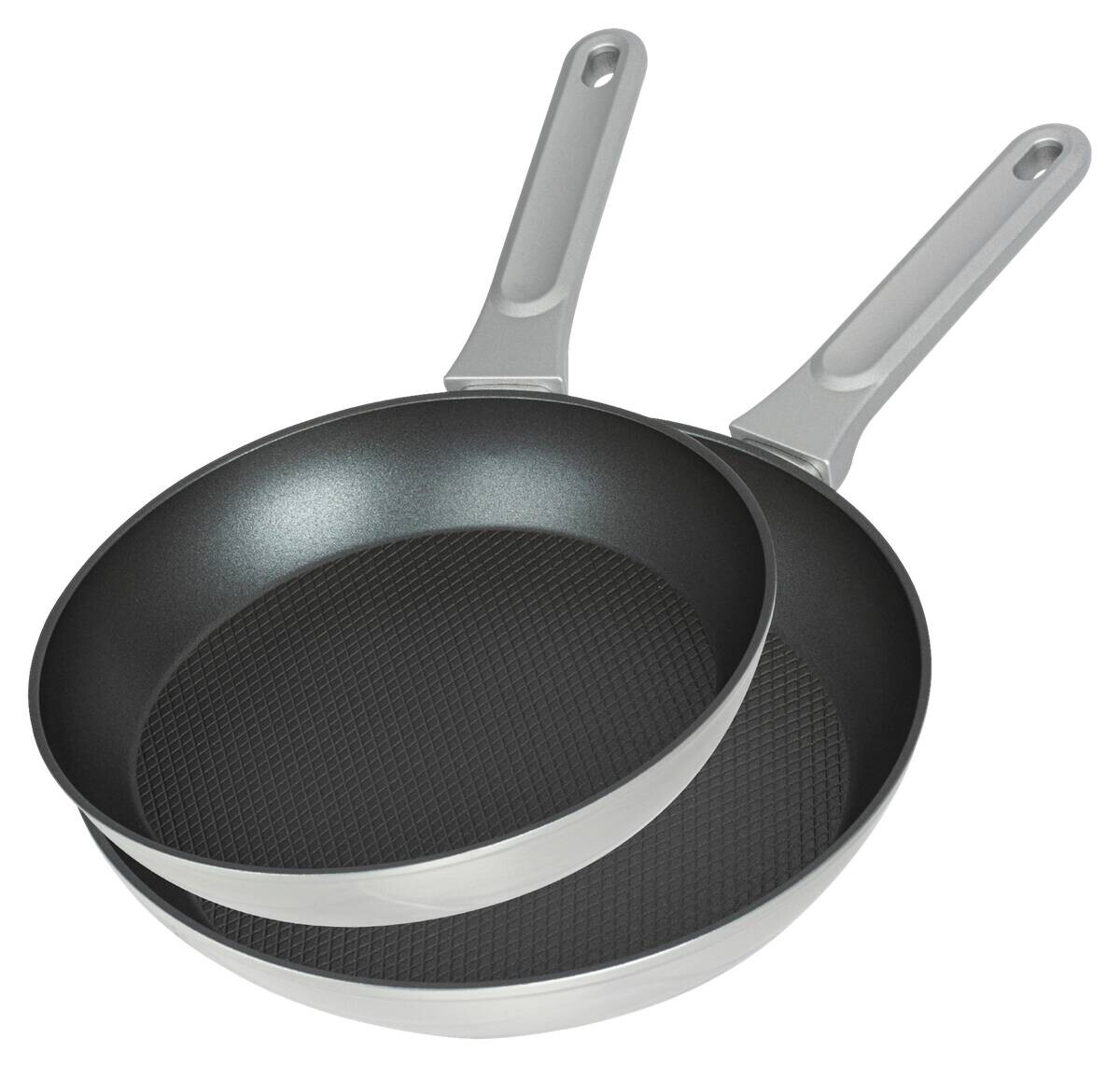 POCOline Pfannenset silber Aluminium 2 tlg.