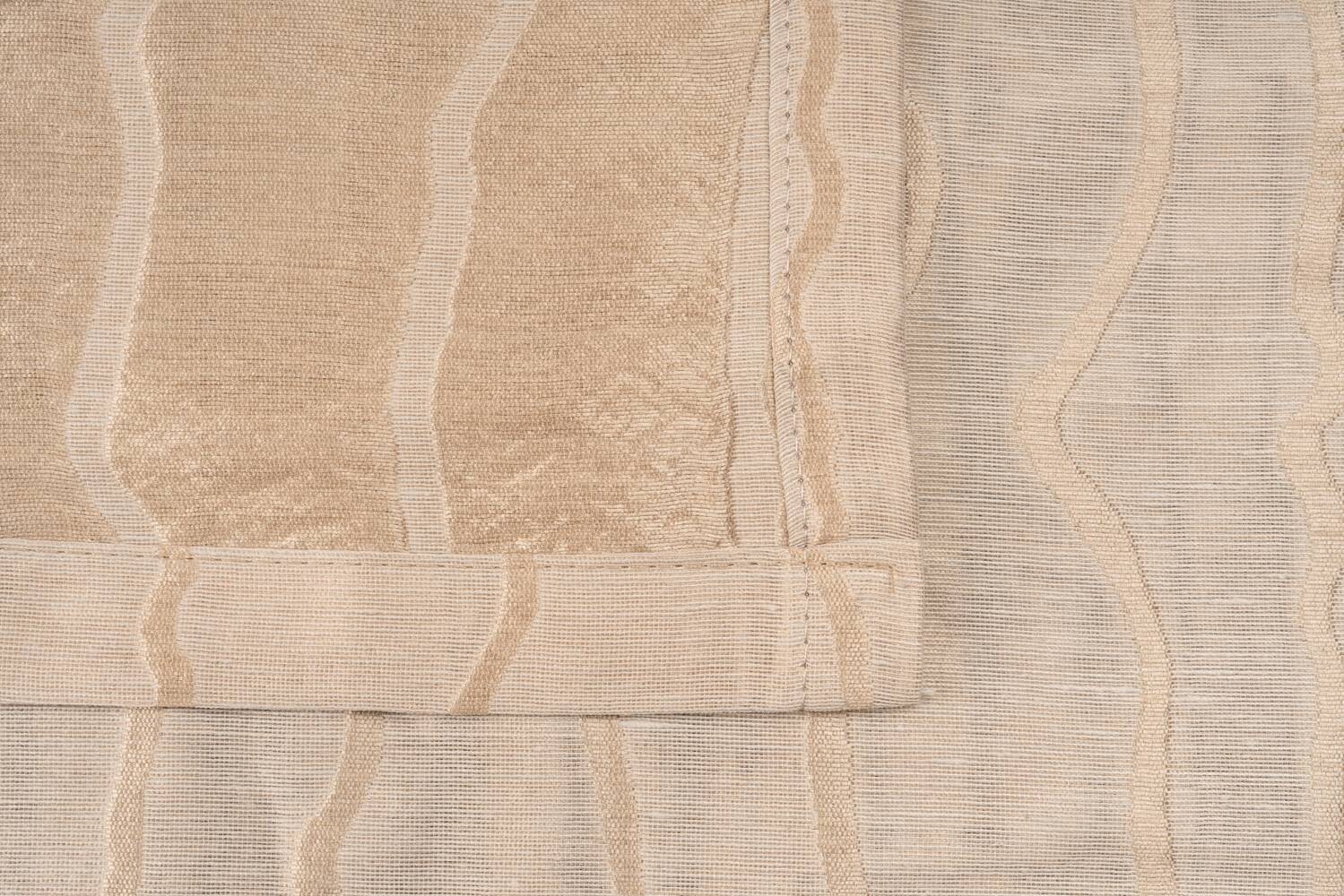 Ösenvorhang 2er Pack Stream sand B/L: ca. 135x300 cm