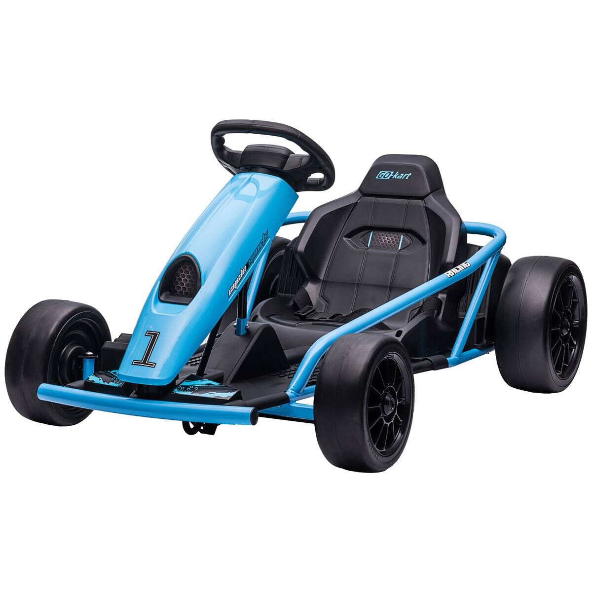 HOMCOM Kinder Elektro Gokart blau B/H/L: ca. 77x54x115 cm