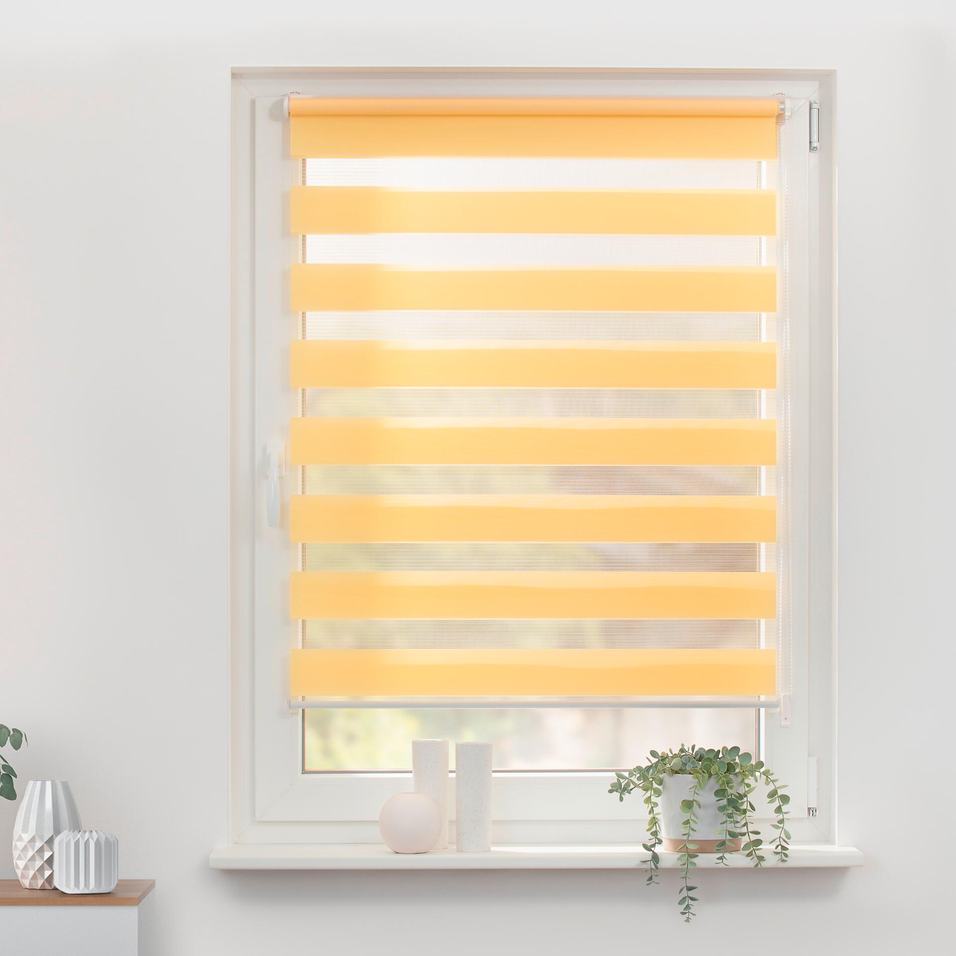 LICHTBLICK Doppelrollo Duo gelb B/L: ca. 80x200 cm