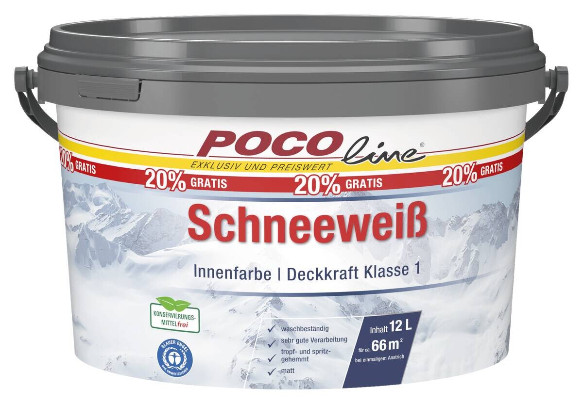 Raumfarbe Schneeweiß weiß ca. 12 l