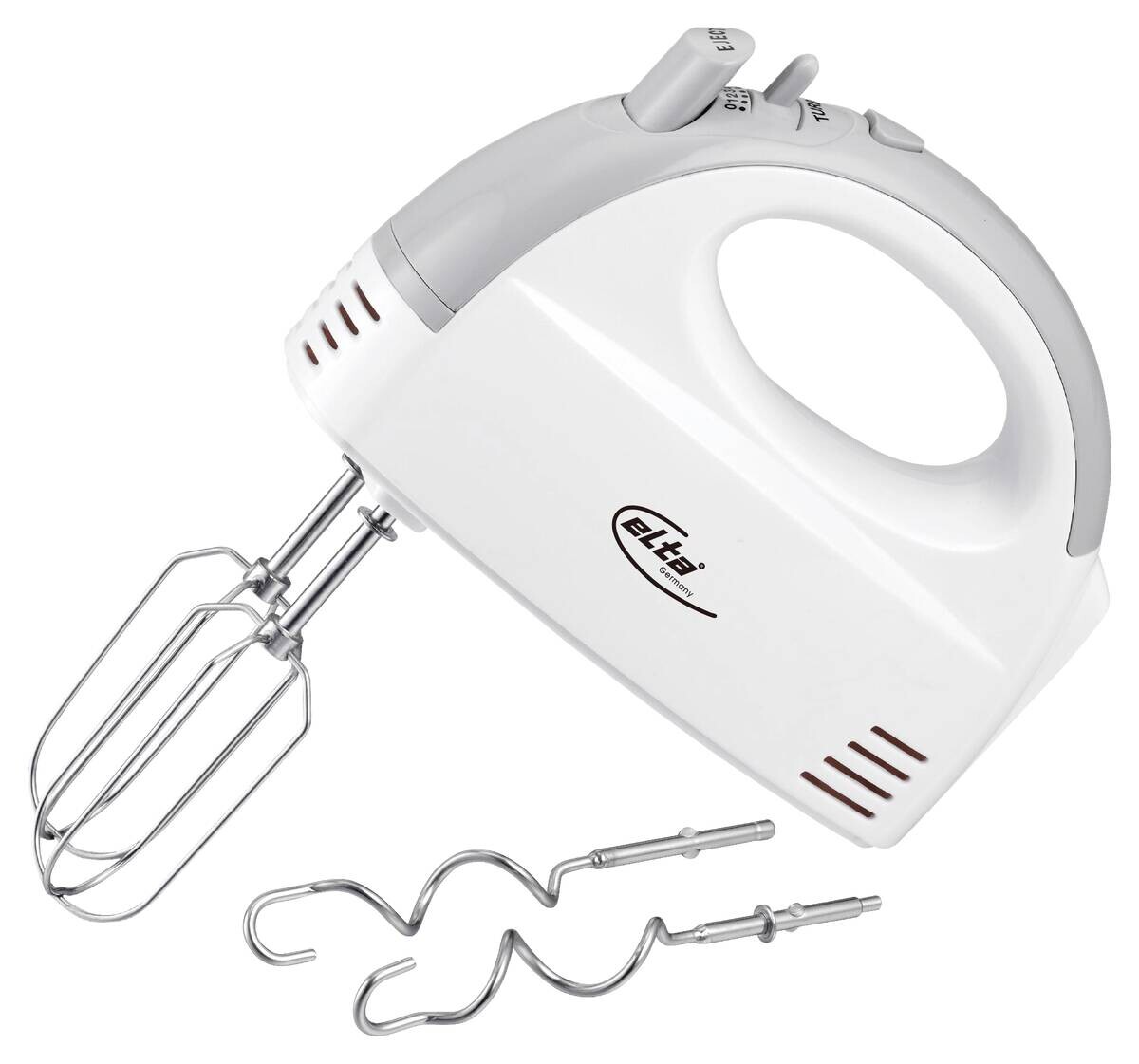 Elta Handmixer weiß Edelstahl Kunststoff B/H/L: ca. 19,8x14,5x7,7 cm