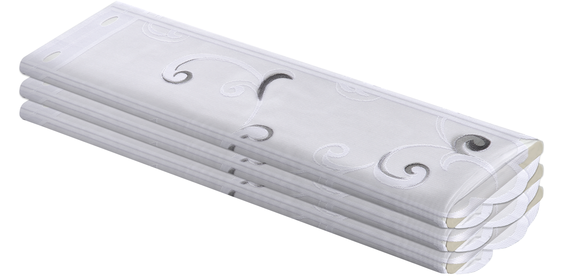 Scheibengardinen-Meterware schwarz H: ca. 60 cm