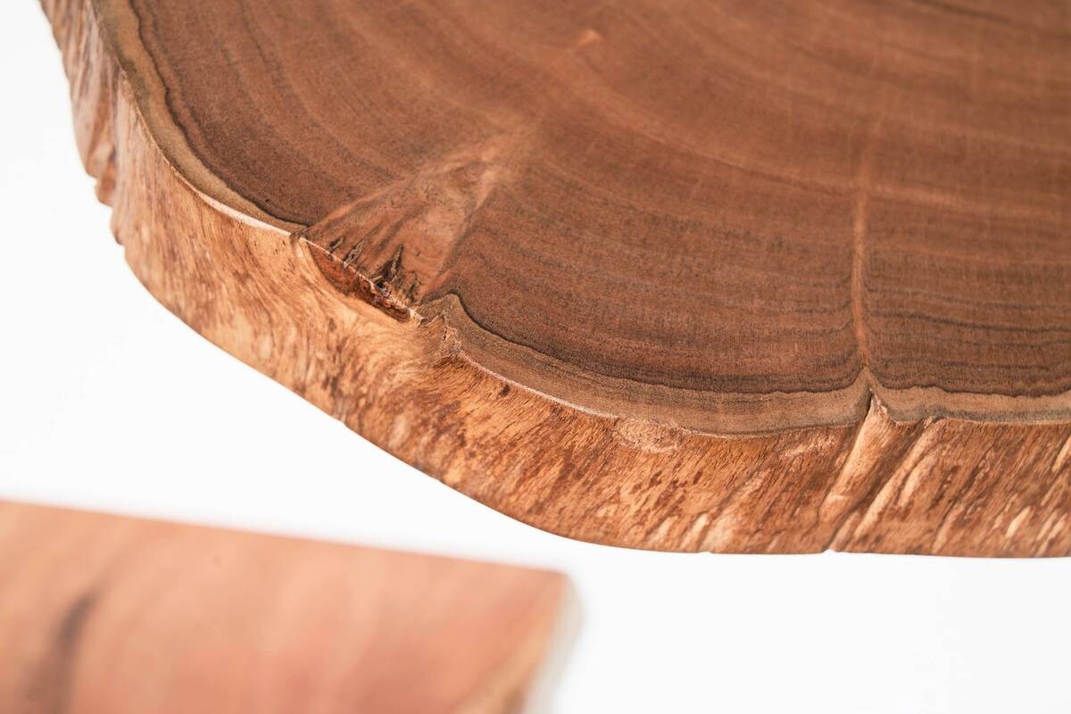 Wandregal 3er.-Set. Akazie Nachbildung B/H/T: ca. 47x4x25 cm