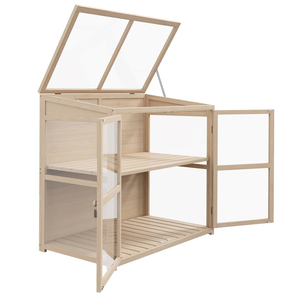 Outsunny Gewächshaus B/H/L: ca. 61x103x103 cm