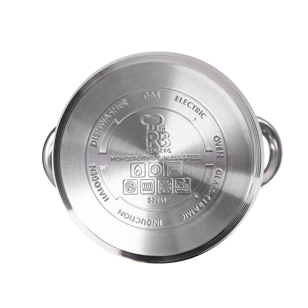 RENBERG Topf-Set SARA silber Edelstahl