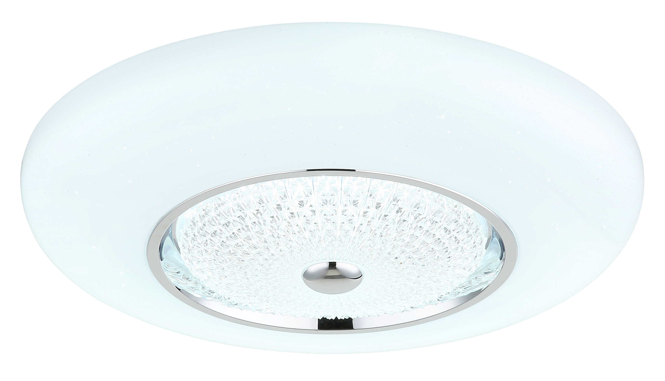 GLOBO Deckenleuchte weiß Opal klar Metall Acryl Kunststoff H/D: ca. 12x59 cm 1 Brennstellen