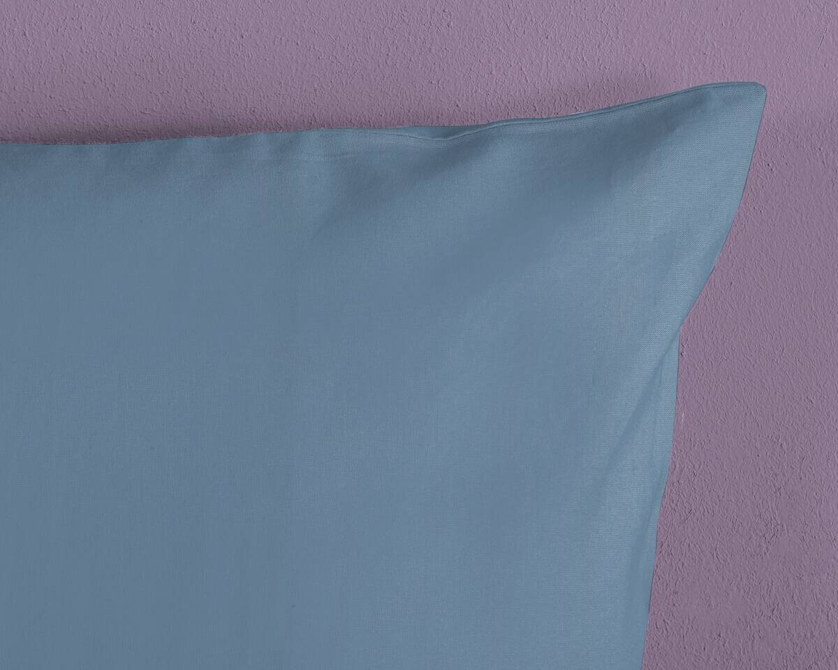 Baumwoll Bettwäsche Satin eisblau Baumwolle B/L: ca. 135x200 cm