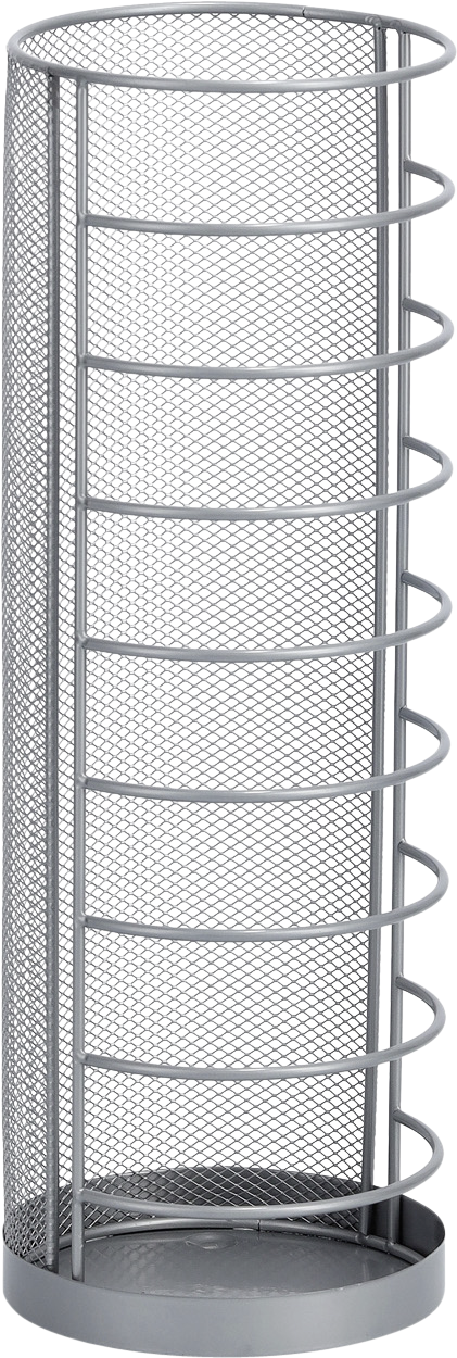 Zeller Schirmständer silber B/H/L: ca. 14x41x14 cm