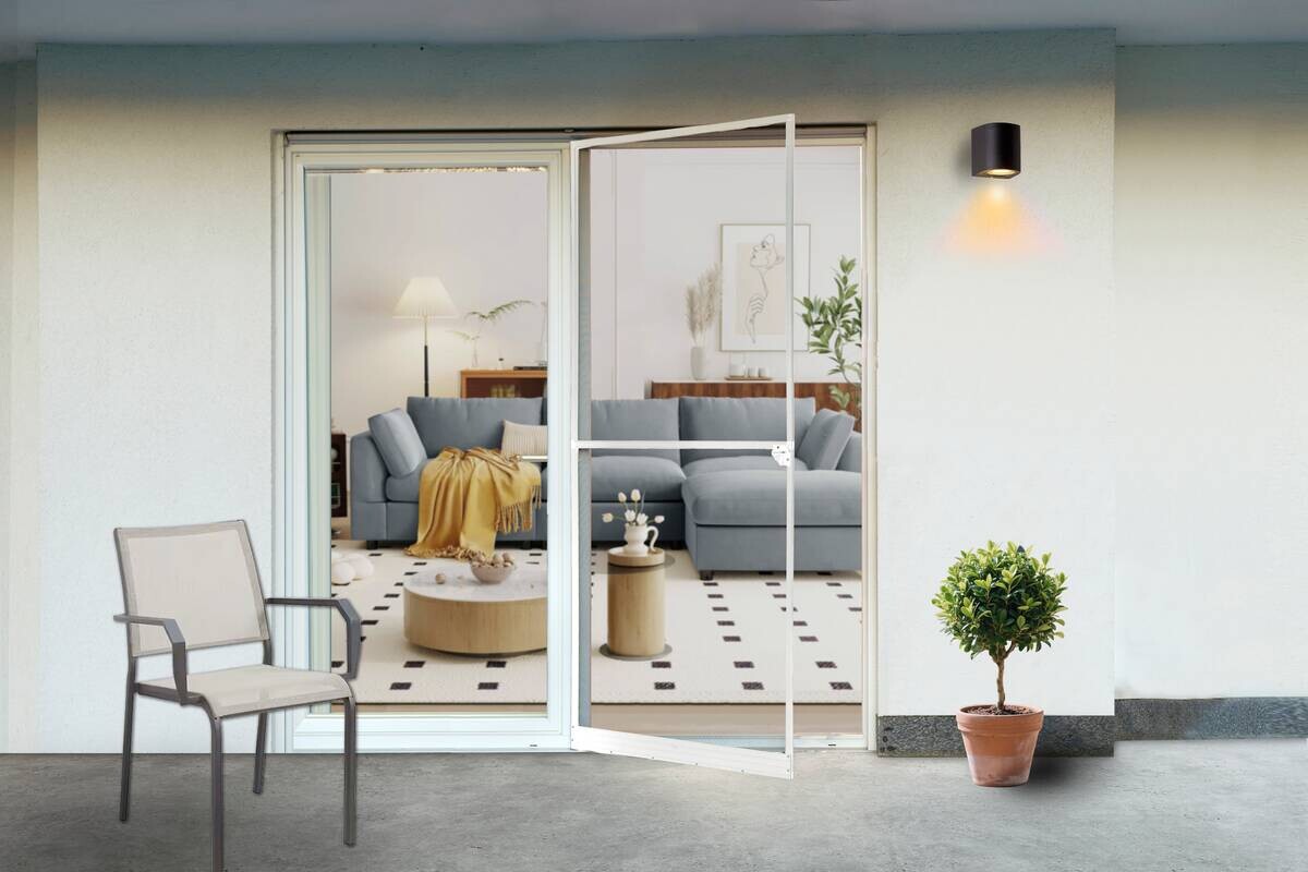 Fliegengitter anthrazit B/L: ca. 100x210 cm