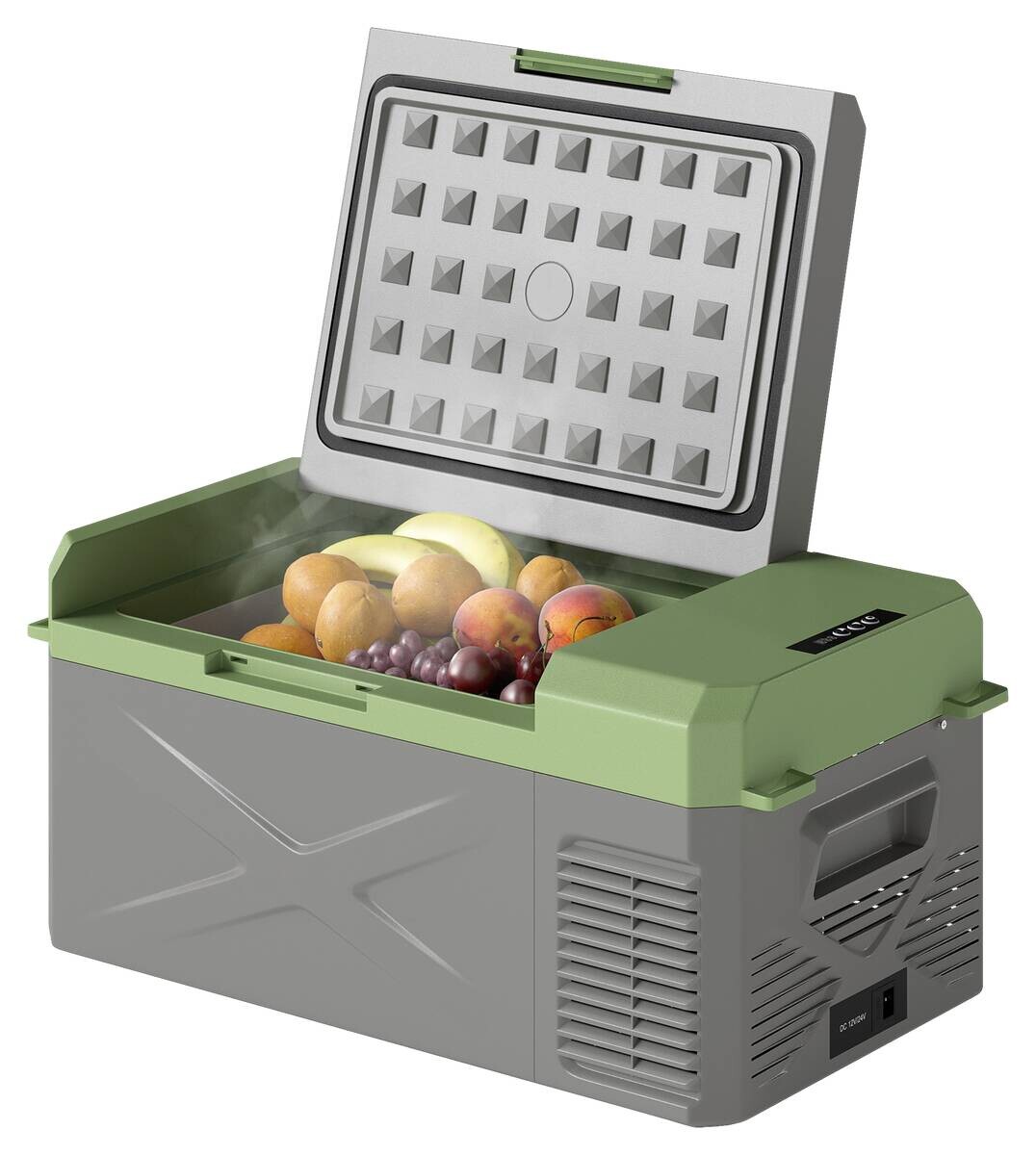 Outsunny Kühlbox grün grau Kunststoff Polyethylen B/H/L: ca. 32x27x60,2 cm