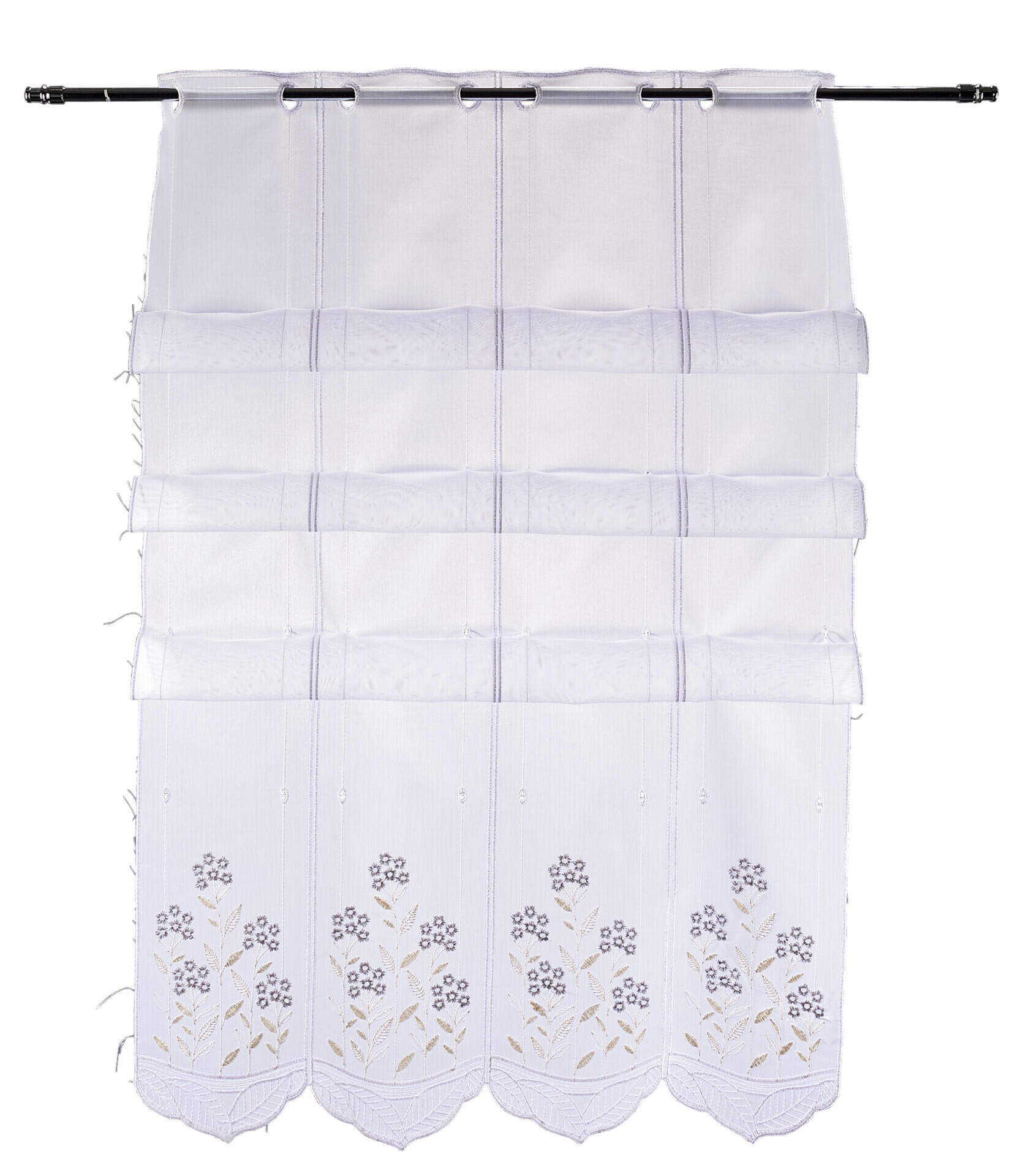 Clipstore-Meterware Nadja beige H: ca. 140 cm