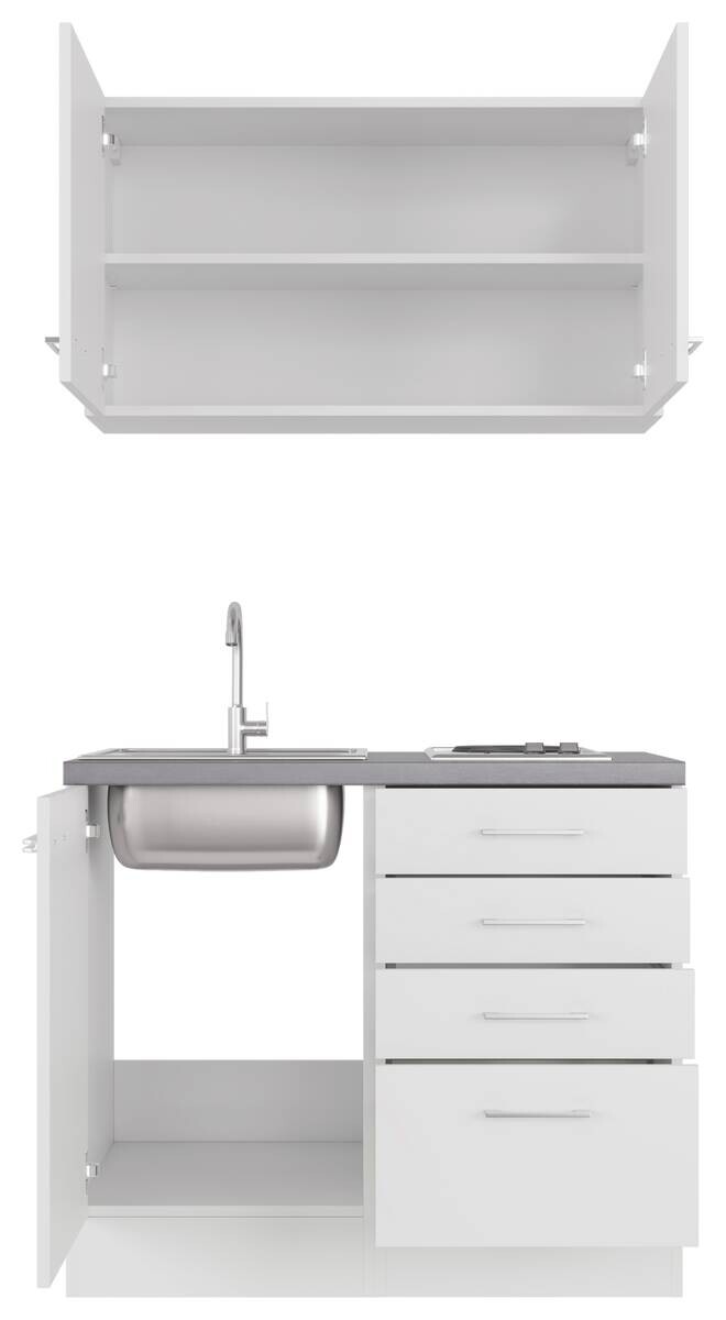 Küchenblock Vita weiß B/H/T: ca. 100x200x60 cm