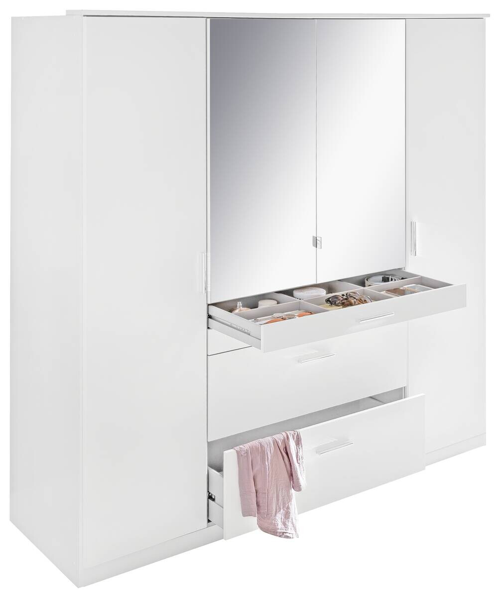 Kleiderschrank Aachen Alpinweiß B/H/T: ca. 180x198x58 cm