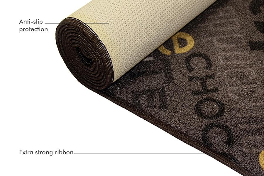 Küchenläufer Cappuccino braun B/L: ca. 67x180 cm