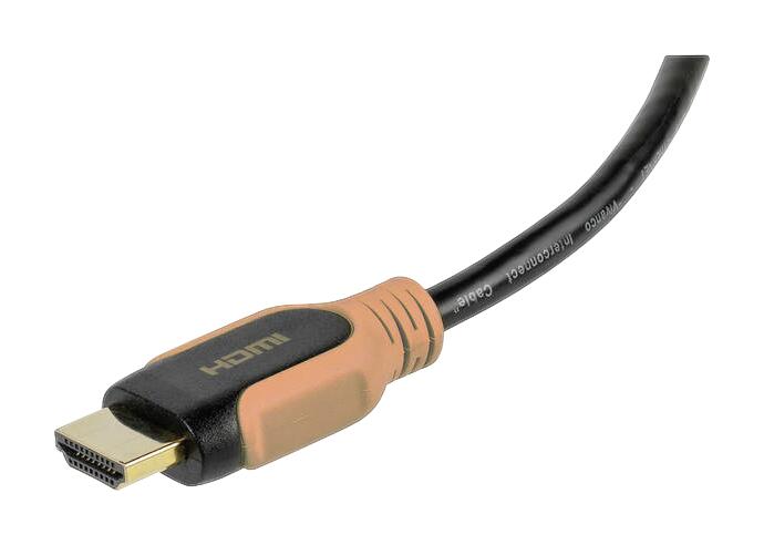 Vivanco HDMI-Kabel schwarz orange