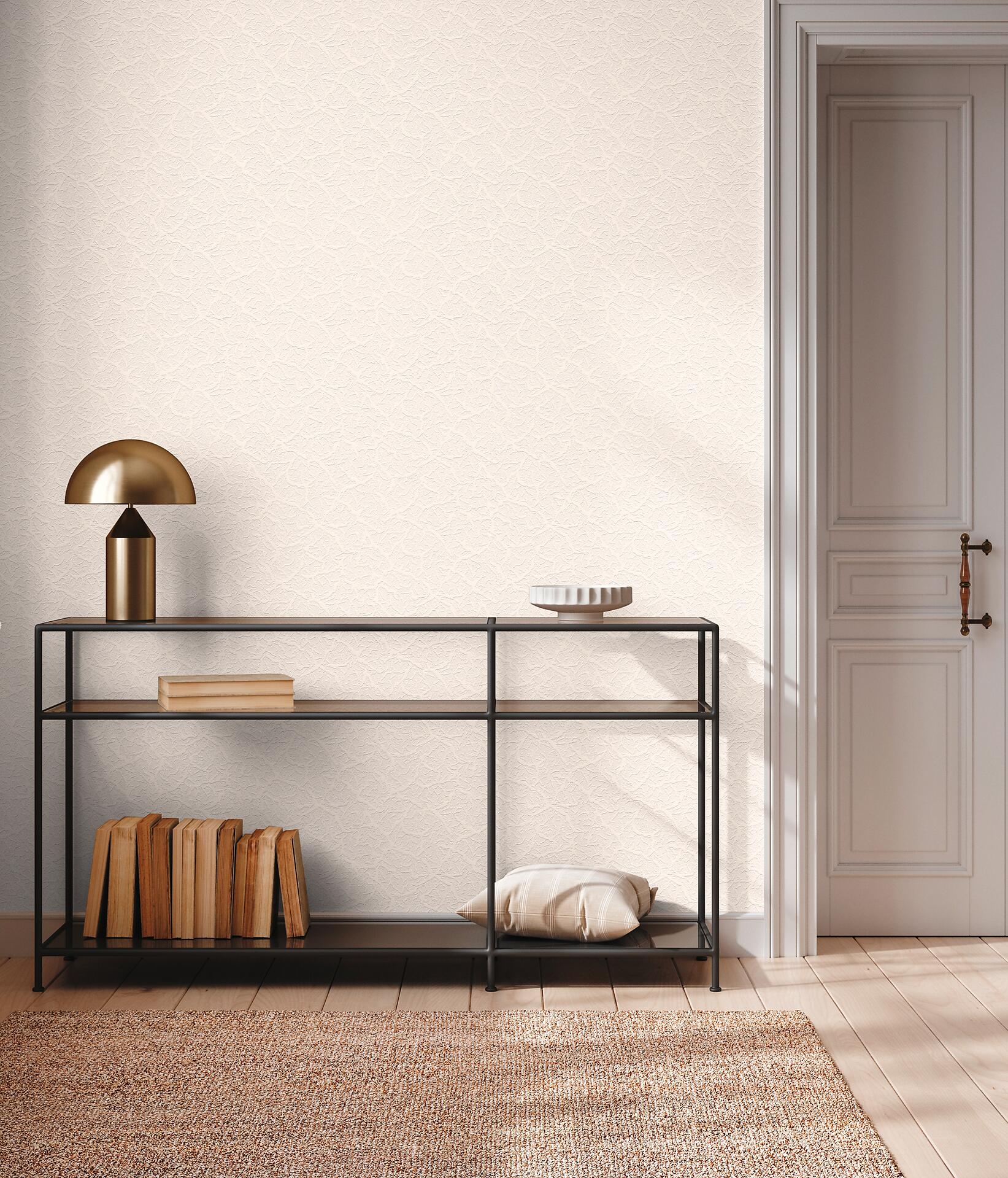 A.S.Creation Papiertapete weiß B/H/D: ca. 53x1005x12,8 cm