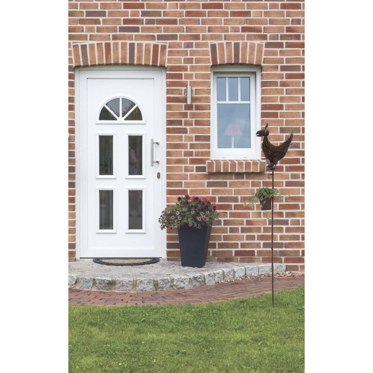 LED-Solar-Erdspieß 5047914 schwarz Metall H: ca. 169 cm