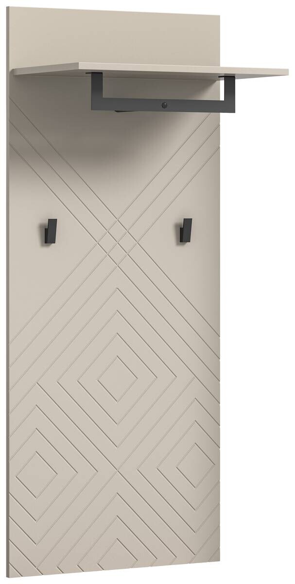 Garderobenpaneel NOTES sandbeige sandbeige matt B/H/T: ca. 60x140x35 cm