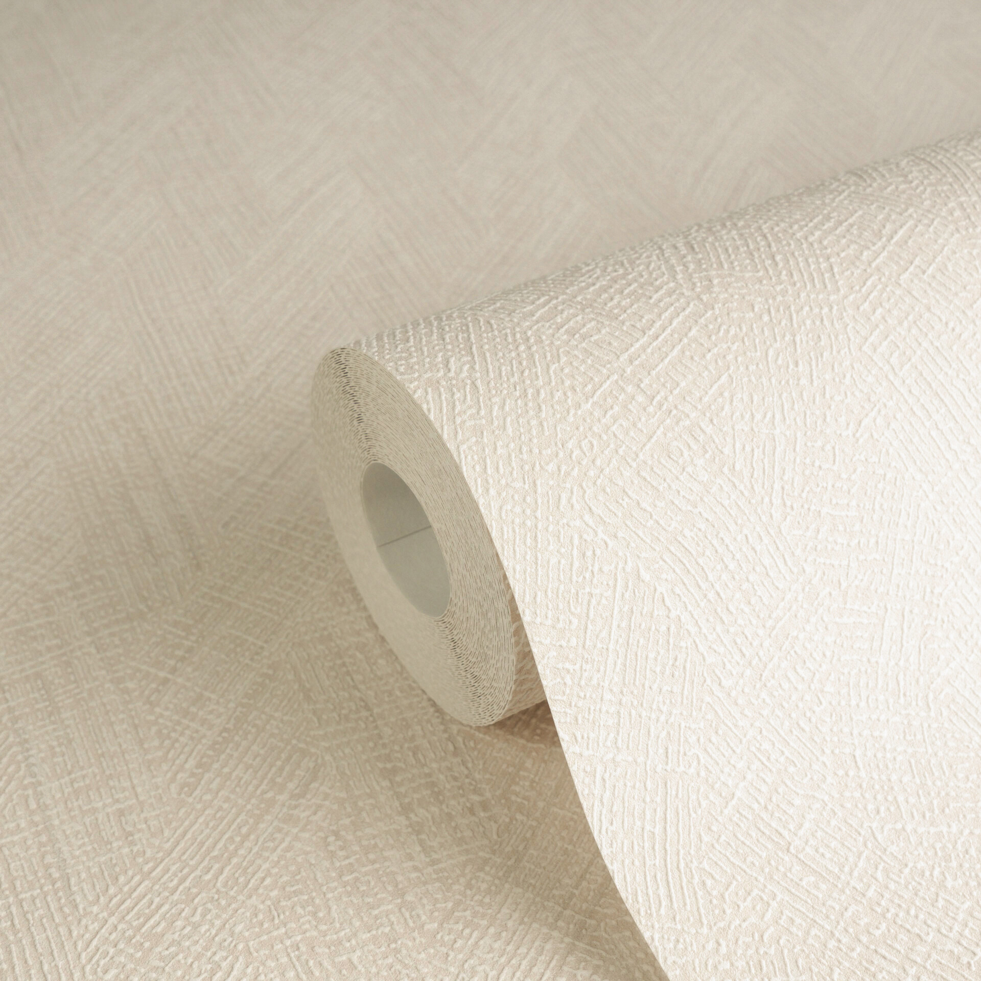 A.S.Creation Vliestapete weiß creme B/H/D: ca. 53x1005x8,5 cm