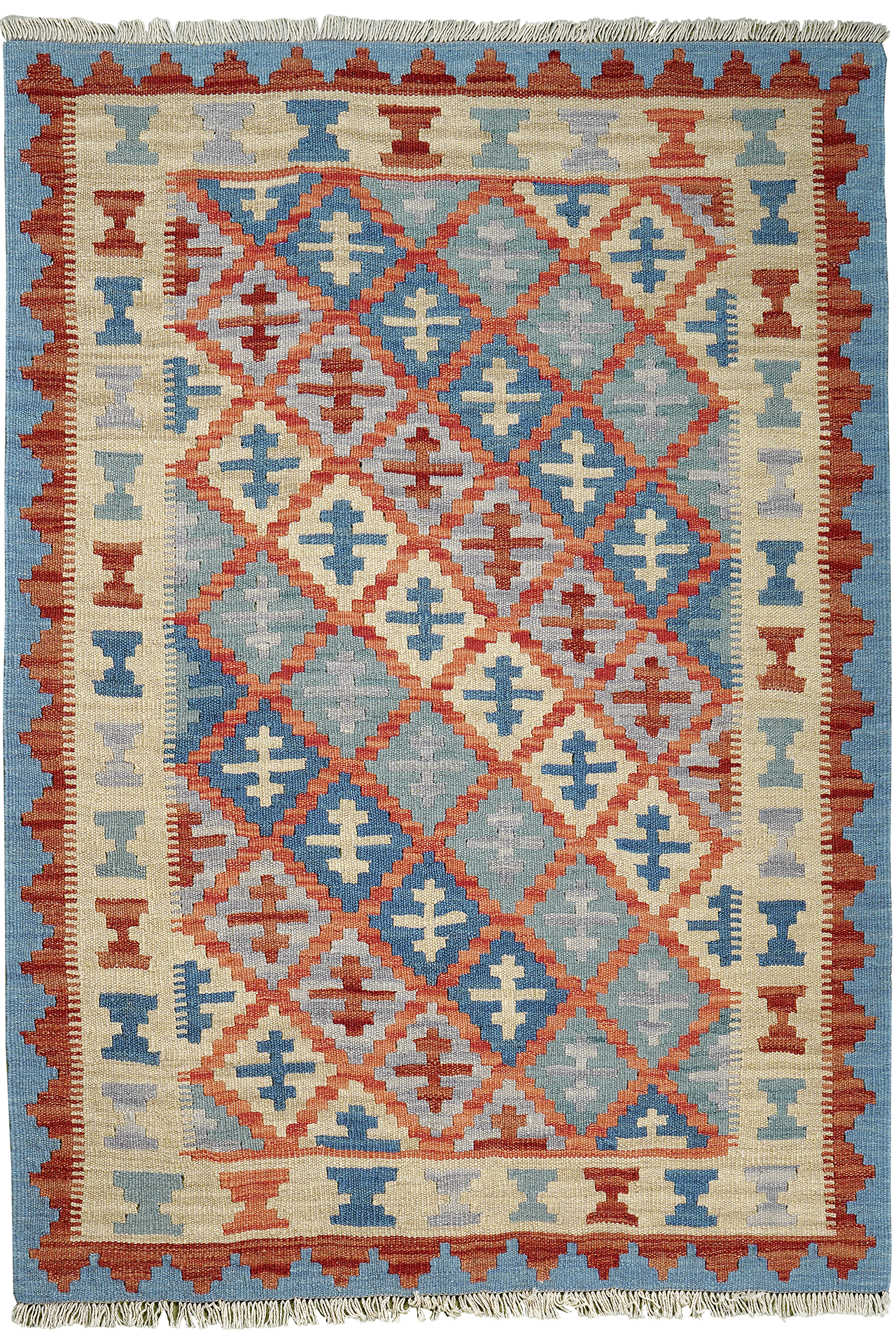 PersaTepp Teppich Kelim Gashgai rosa B/H/L: ca. 105x1x151 cm