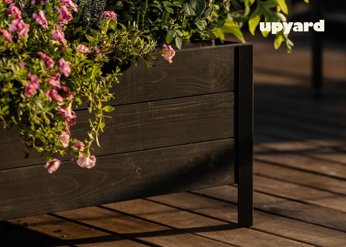 UPYARD Hochbeet MODERN schwarz Holz B/H/L: ca. 36x32x58 cm