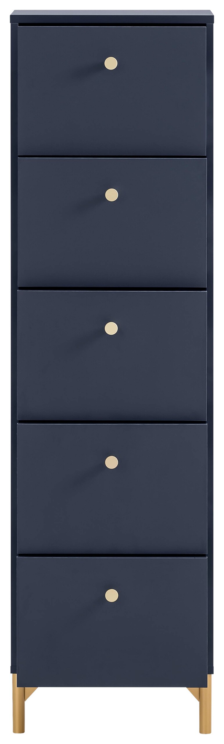 Kommode Alfa blau dunkel B/H/T: ca. 40,1x142x40 cm