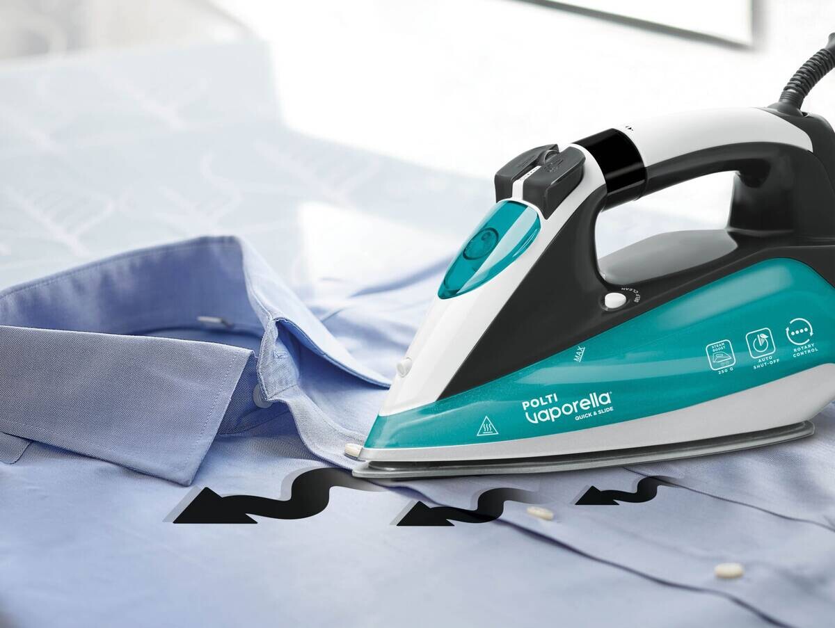 Polti Polti Dampfbügelautomat QS220 grün weiß Keramik B/H/L: ca. 31x15,5x31 cm